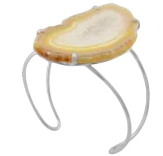 Agate Slice Bracelet #1009.1