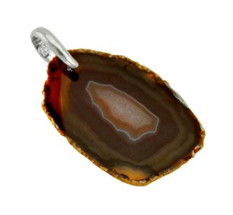 Agate Slice Pendant #9.1