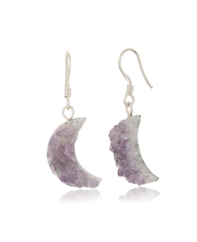 Amethyst Druse Earring #S15