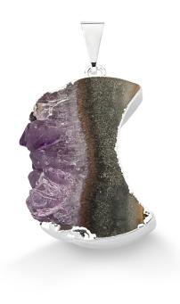 Amethyst Moon Druse Pendant # 81.1