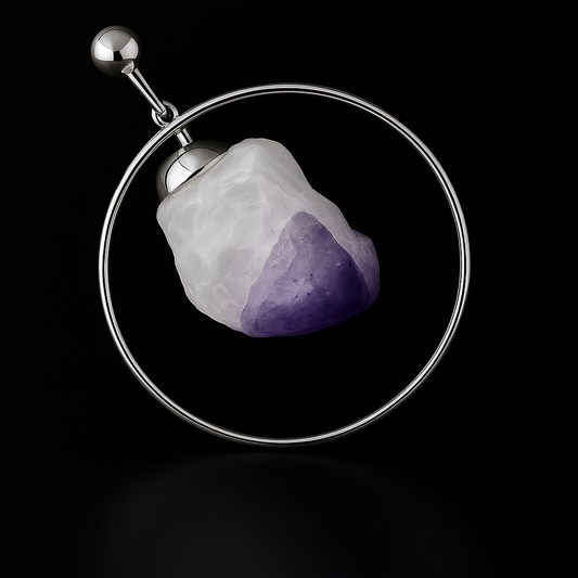 Hoop Druse Pendant #21.1