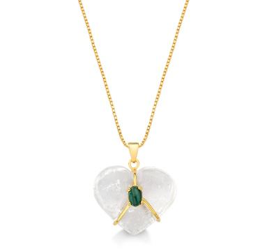 Crystal Heart Necklace #2072.1