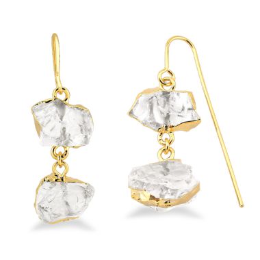 Double Crystal Earring #1557.1