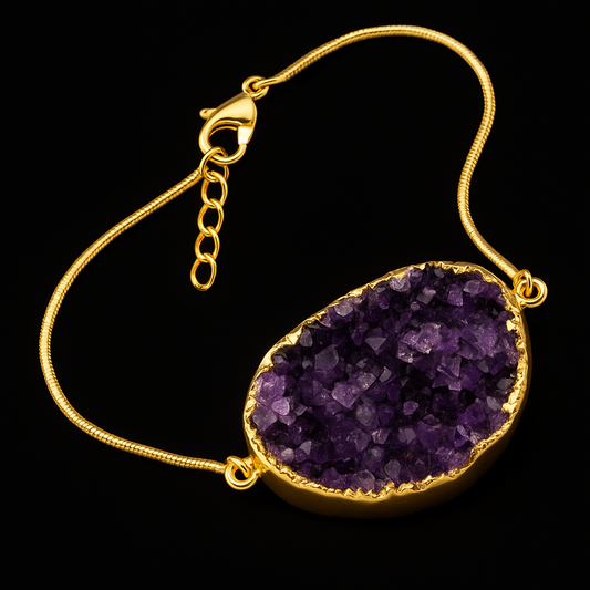 Amethyst Druse Bracelet #2 #1003.1