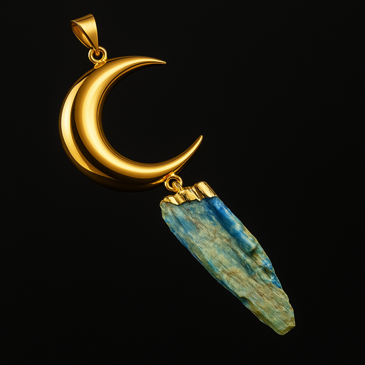 Moon - Druse Pendant #18.1