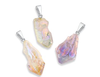 Metallic Stone Pendant #118.1