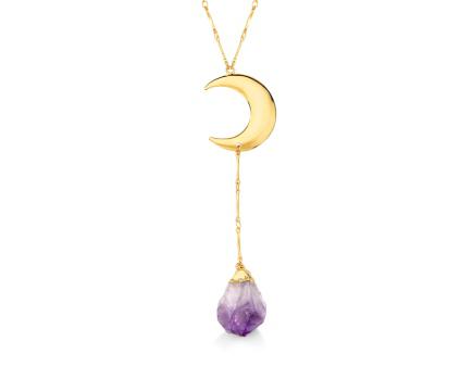 Moon with Crystal Necklace #2071.1