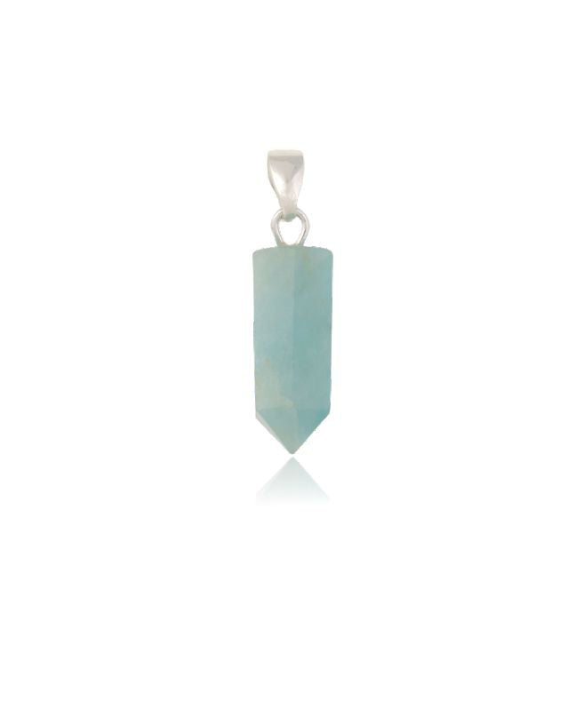 Polished Point Aquamarine Pendant #S22