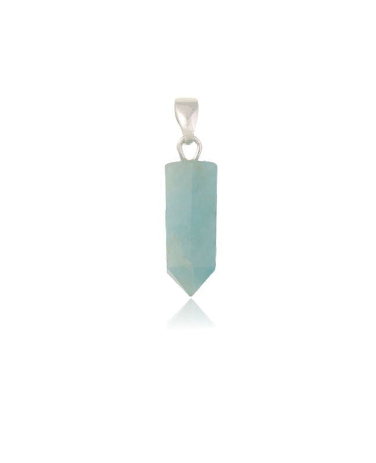 Polished Point Aquamarine Pendant #S22