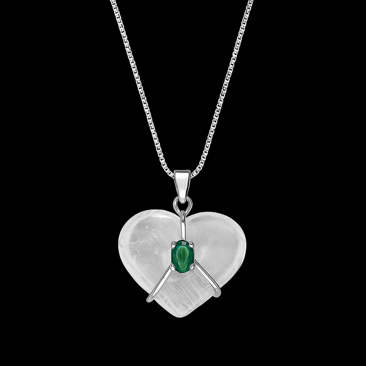 Crystal Heart Necklace #2072.1