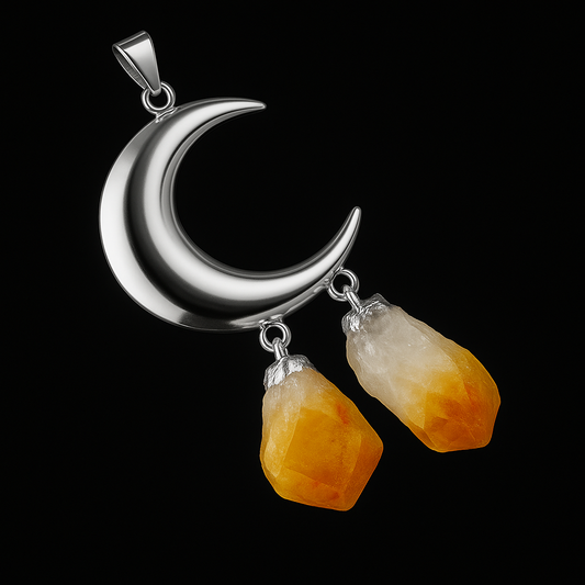 Moon Double Point Pendant #19.1