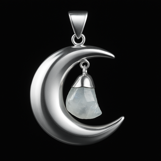 Moon with Tumble Pendant #82.1