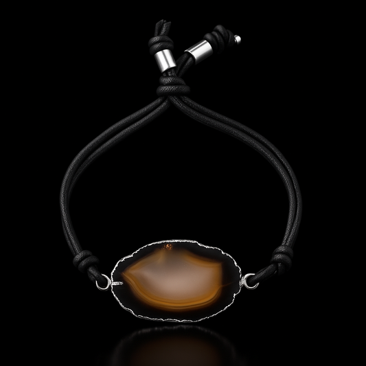 Agate Slice Bracelet # 1030.1