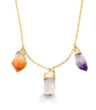 Tripe Rough Point Necklace #2042.1