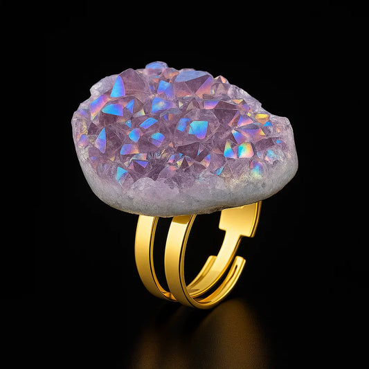 Metallic Amethyst Ring #526.1