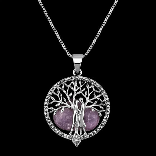 Family Necklace with Tumblestone #2091.1