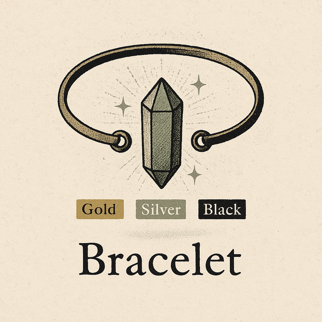 Bracelets - Silver, Gold or Black