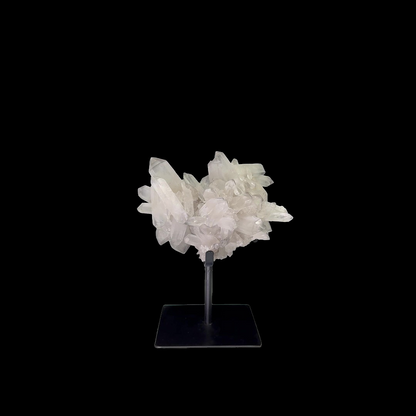 Clear Quartz Cluster on Custom Metal Stand – 22cm | 1.74kg