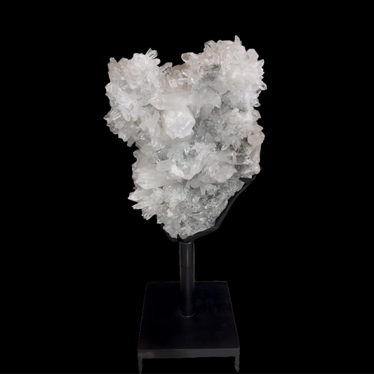 Clear Quartz Monument on Custom Iron Base – 151cm | 242.8kg