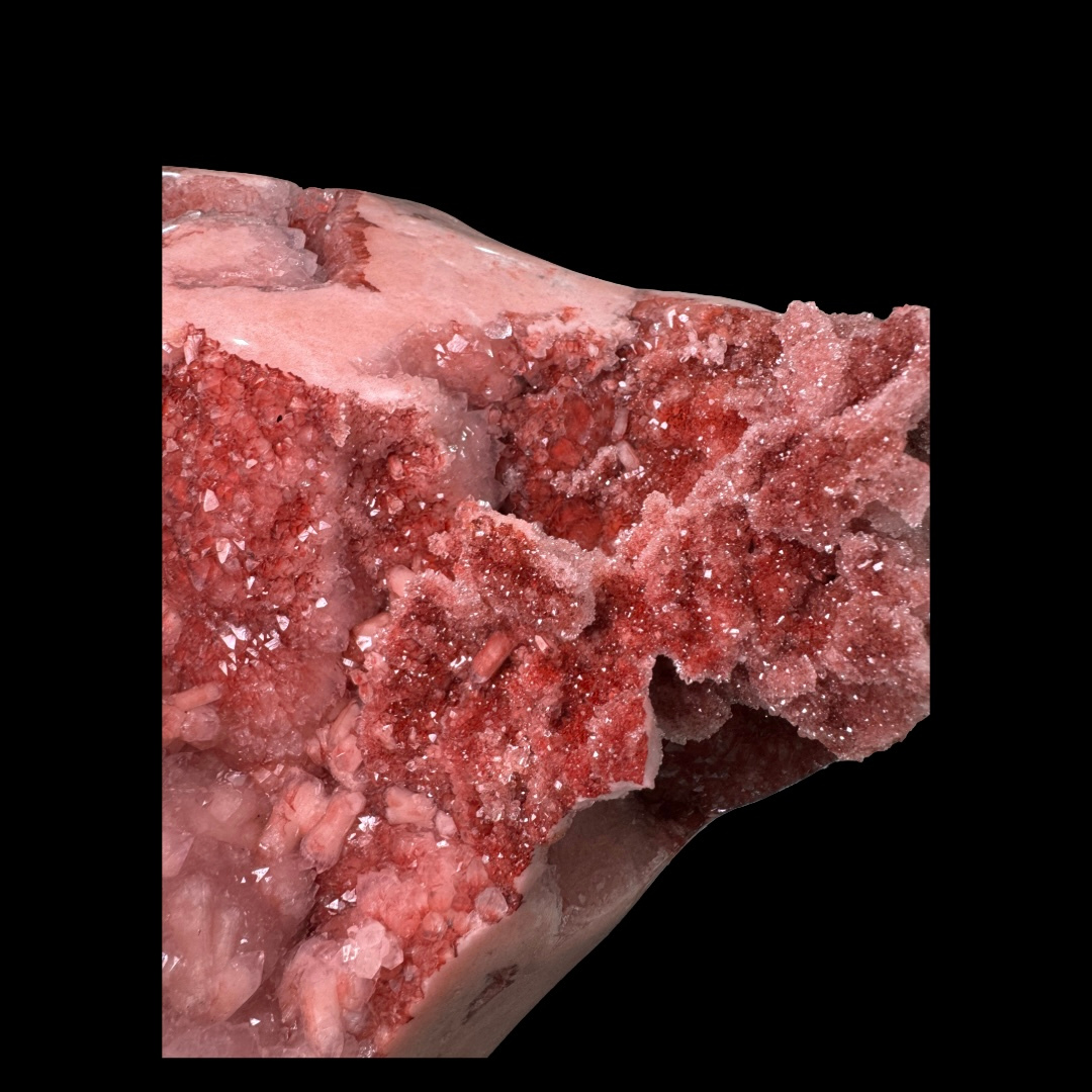 Grand Pink Amethyst Druze on Custom Metal Stand – 39cm | 12kg