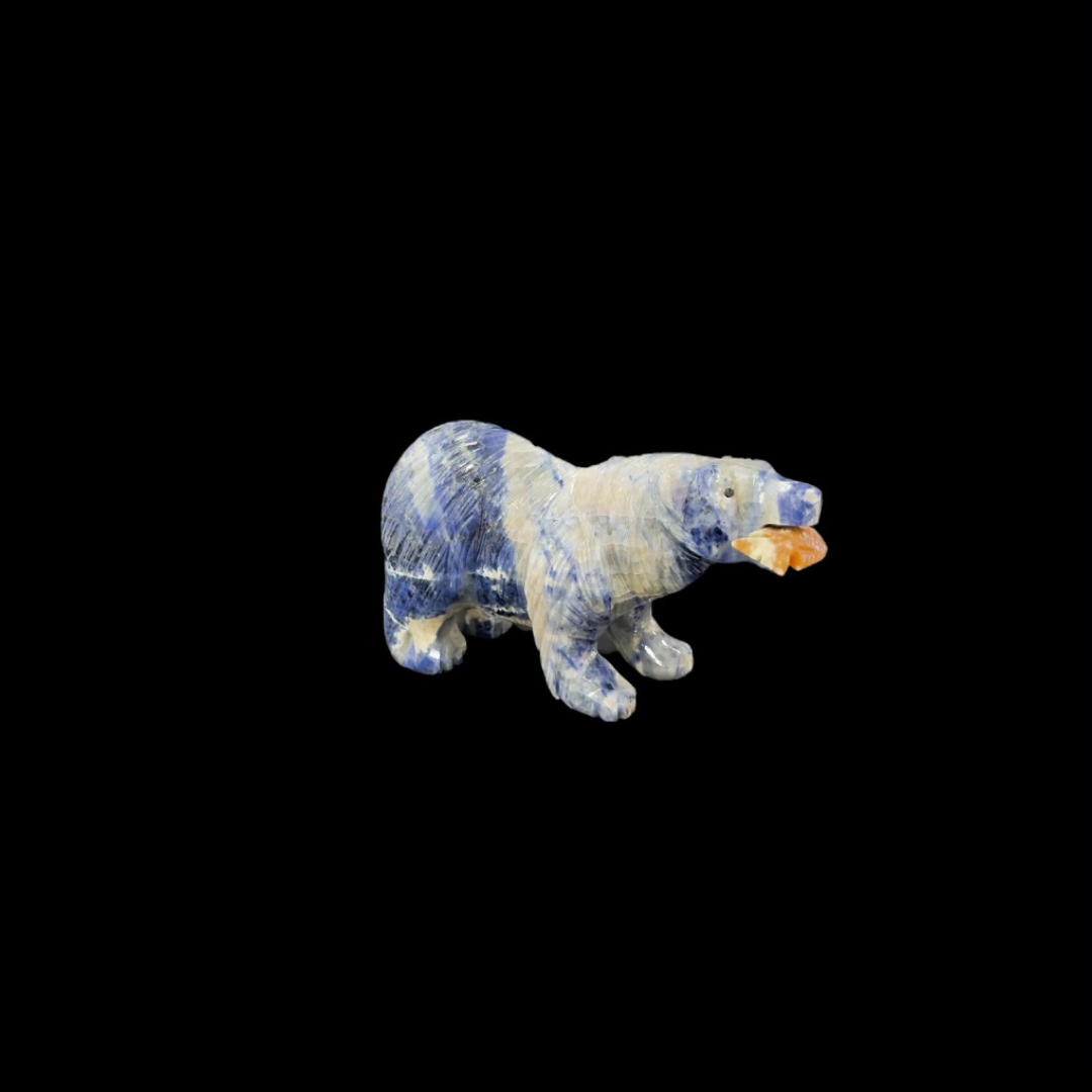 Sodalite Grizzly Bear – 12cm | 1.56kg