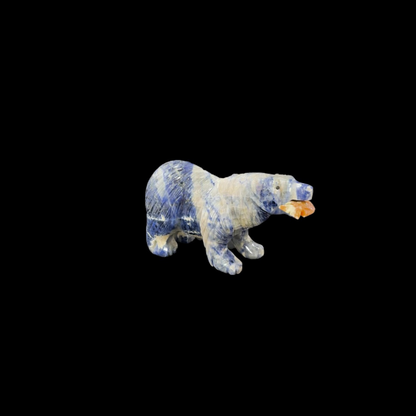 Sodalite Grizzly Bear – 12cm | 1.56kg