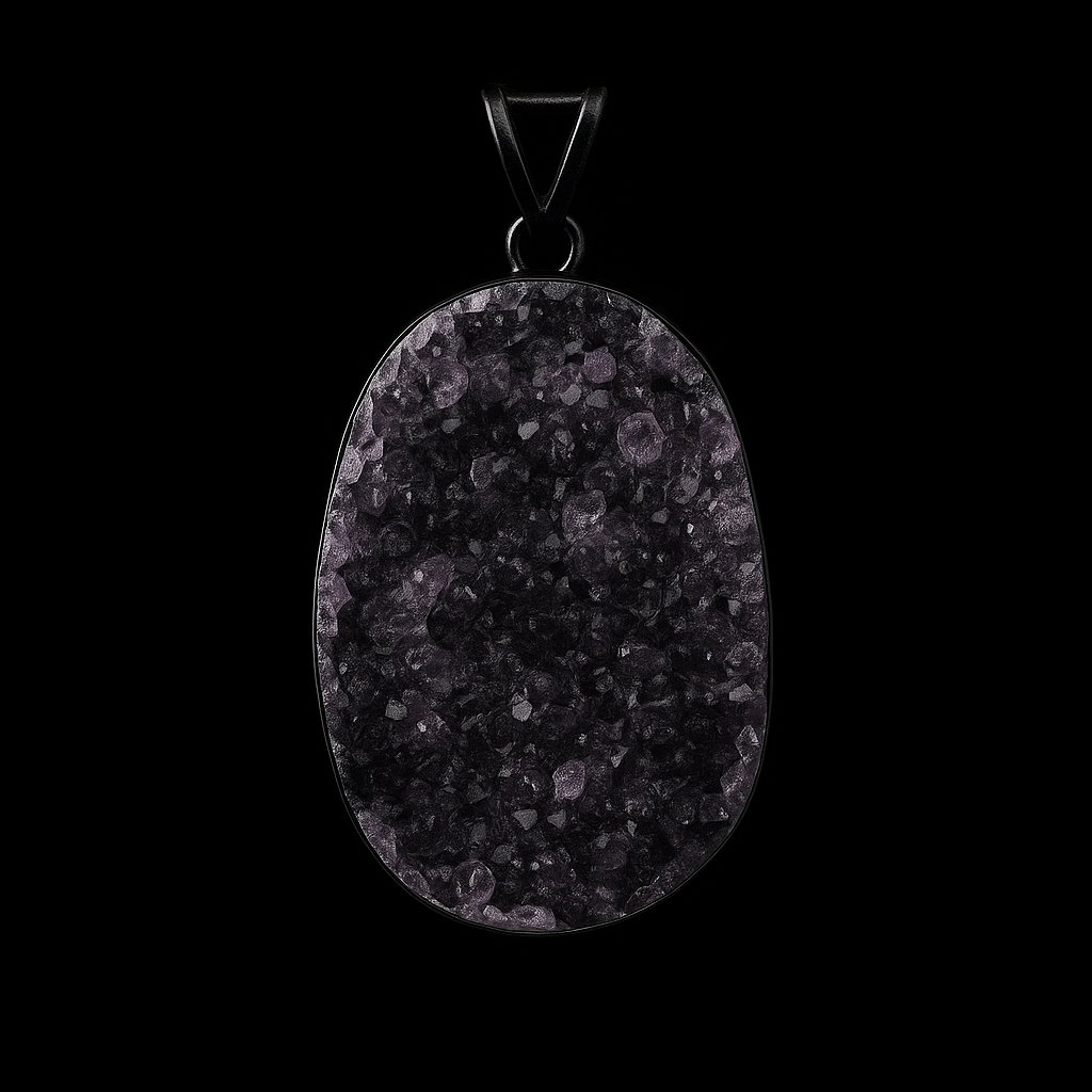Amethyst Druse Pendant #32.1