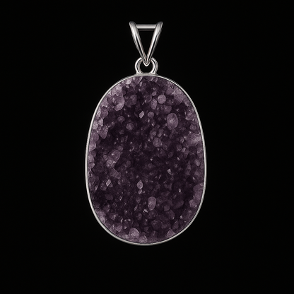 Amethyst Druse Pendant #32.1