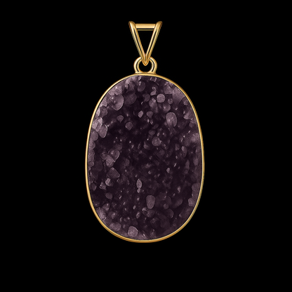 Amethyst Druse Pendant #32.1