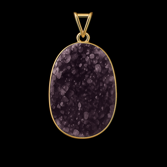 Amethyst Druse Pendant #32.1