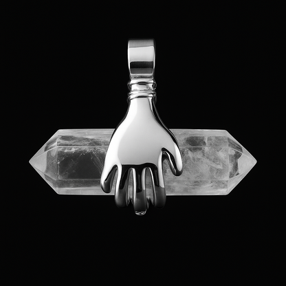 Hand - double terminated Point Pendant #71.1