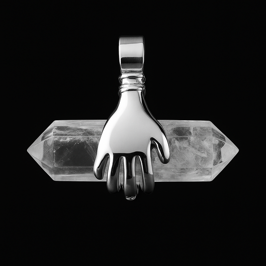 Hand - double terminated Point Pendant #71.1