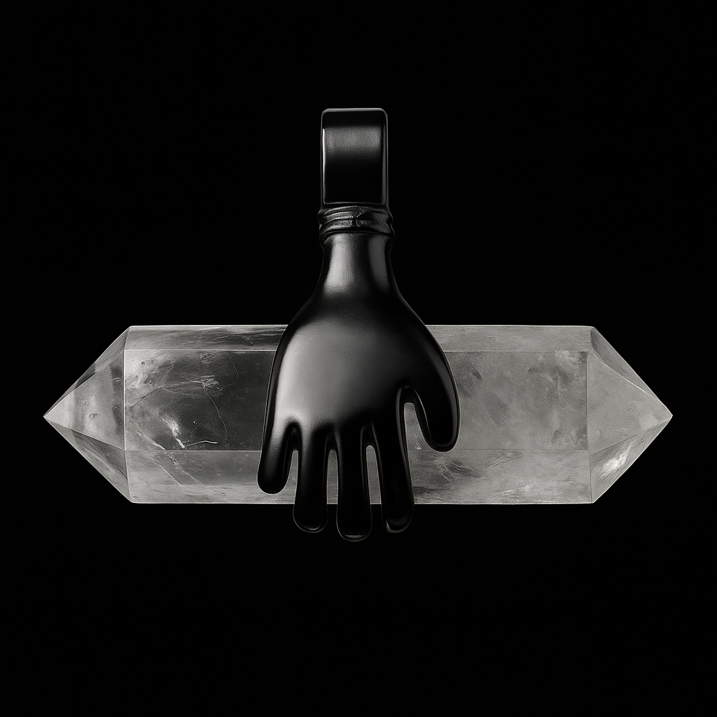 Hand - double terminated Point Pendant #71.1