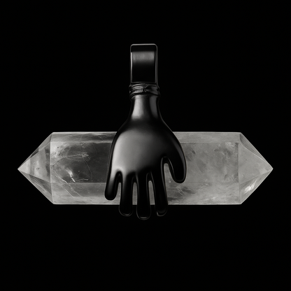 Hand - double terminated Point Pendant #71.1