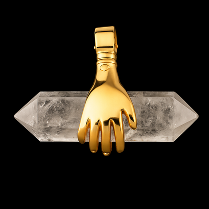 Hand - double terminated Point Pendant #71.1