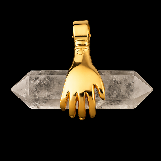 Hand - double terminated Point Pendant #71.1