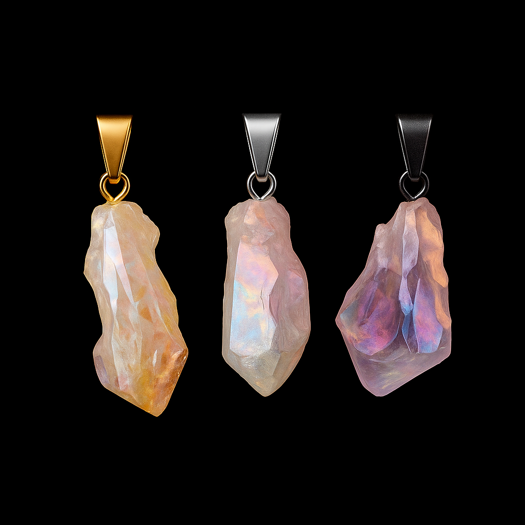 Metallic Stone Pendant #118.1