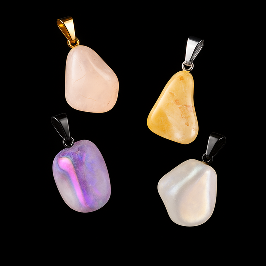 Polished Metallic Stone Pendant #119.1