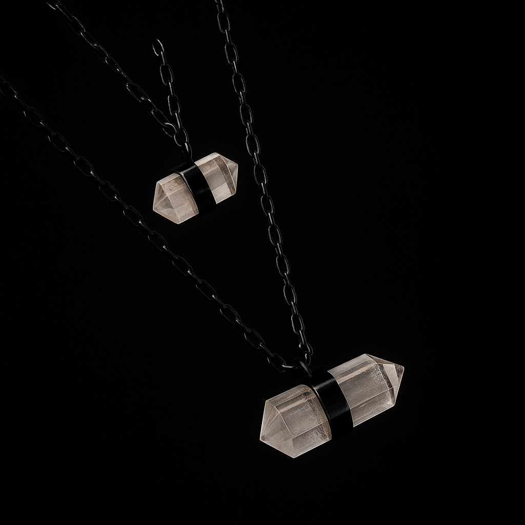 Double double terminated Point Necklace #2039.1