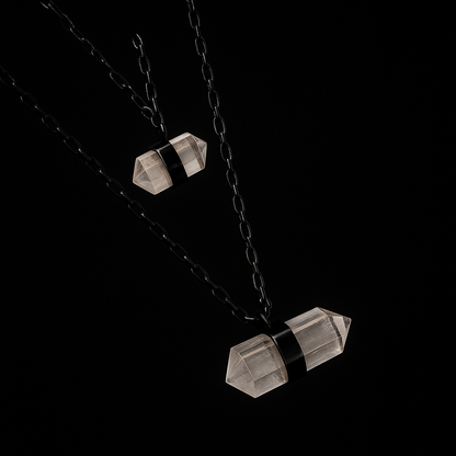 Double double terminated Point Necklace #2039.1