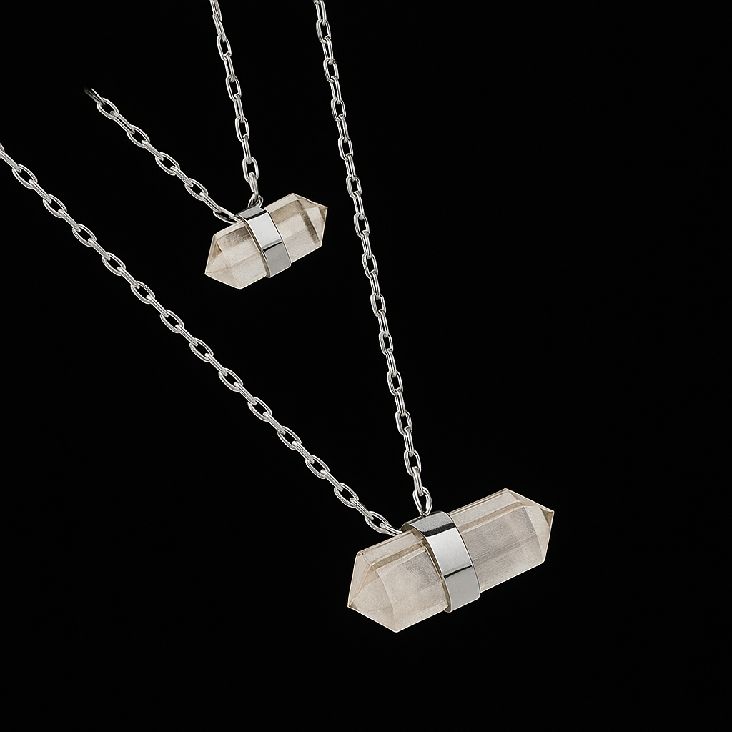 Double double terminated Point Necklace #2039.1