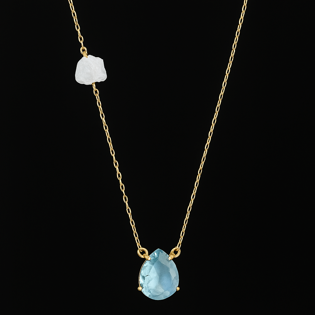 Small Crystal ended Necklace #2067.1