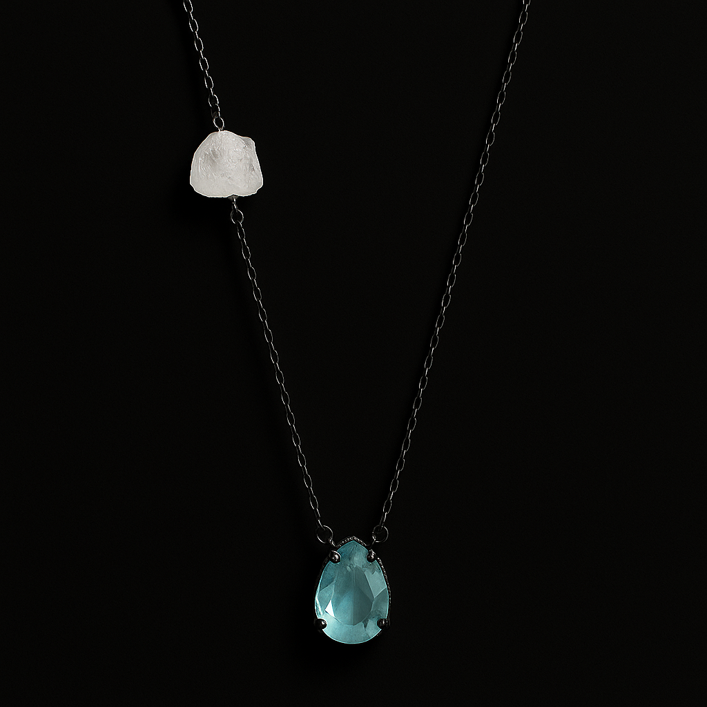 Small Crystal ended Necklace #2067.1