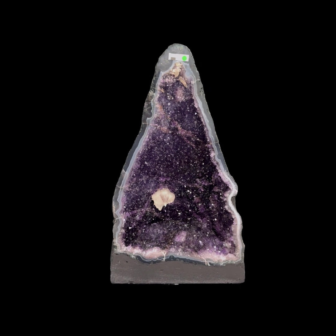 Amethyst Cathedral with Agate Banding & Calcite Inclusions – 50cm | 21.4kg