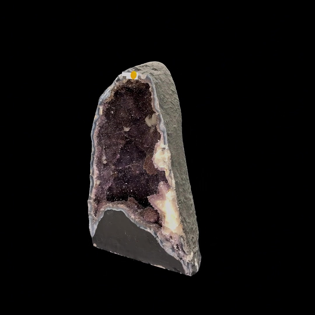 Amethyst Cathedral with Agate Bands & Calcite Inclusions – 43cm | 22.85kg
