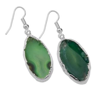 Agate Slice Earring #1514.1