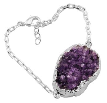 Amethyst Druse Bracelet #1002.1
