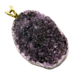 Amethyst Druse Pendant #32.1