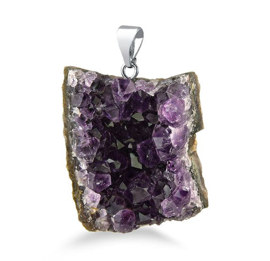 Amethyst Druse Pendant #S213