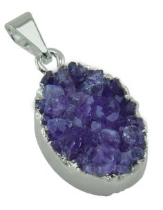 Amethyst Druze Pendant #16.1